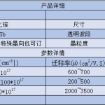 锑化镓基片 GaSb 1 锑化镓基片 GaSb